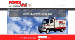 Desktop Screenshot of powervac.ca