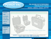 Tablet Screenshot of powervac.com
